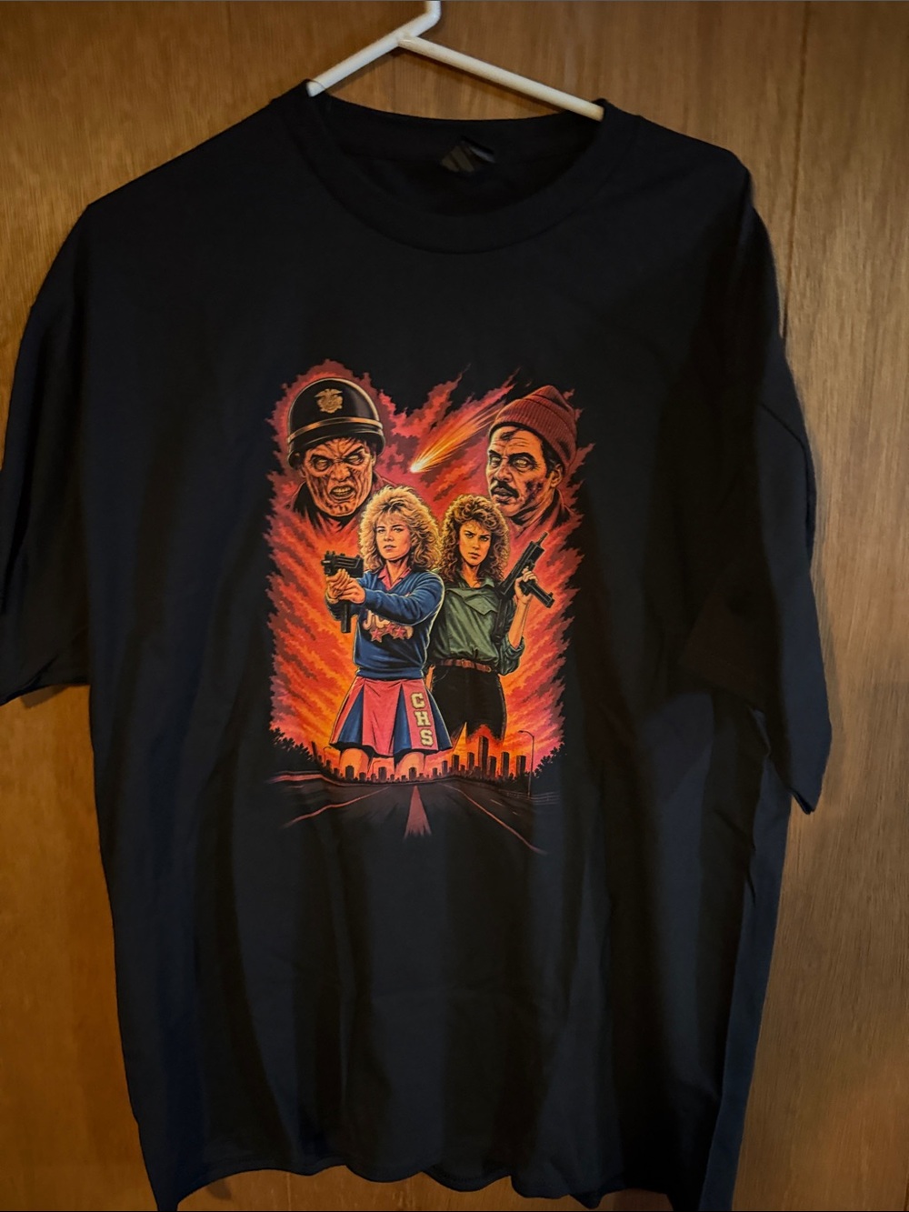 Zobie Fright Black Night of the Comet Horror T-Shirt